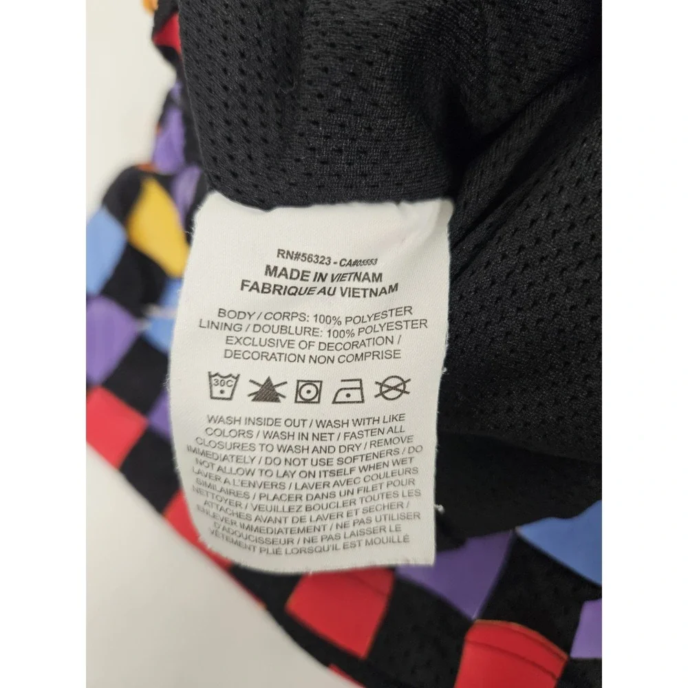 Nike Air Jordan Retro AOP Basketball Shorts Small Black MultiColor Check